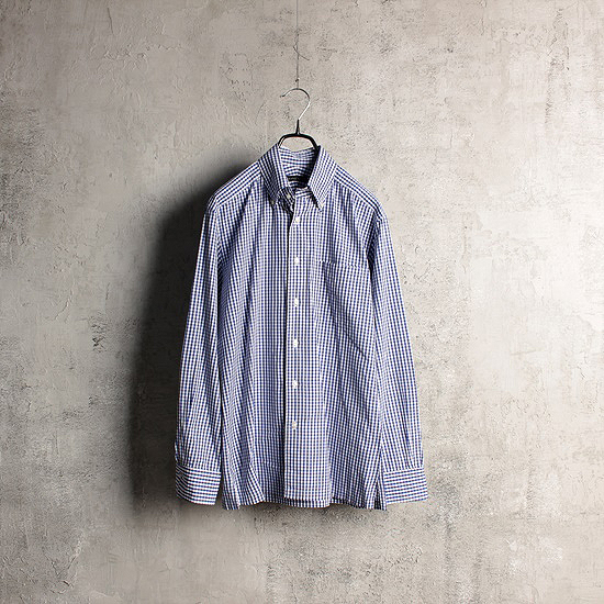 azabu tailor b.d shirts blue