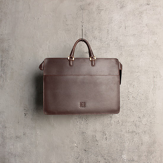 LOEWE leather briefcase