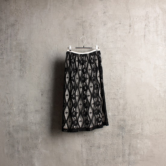 1999 tricot COMME des GARCONS embroidery lace skirt (24.8 inch)