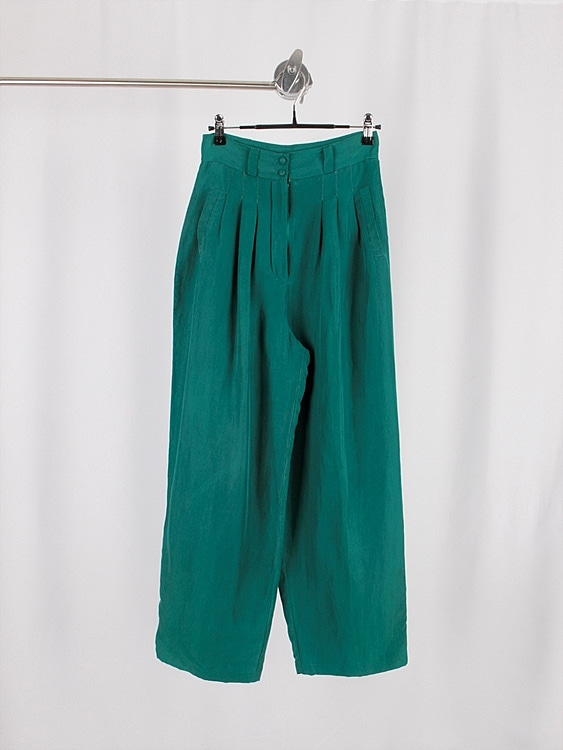 LA PIUOINE pure silk wide pants (25inch)