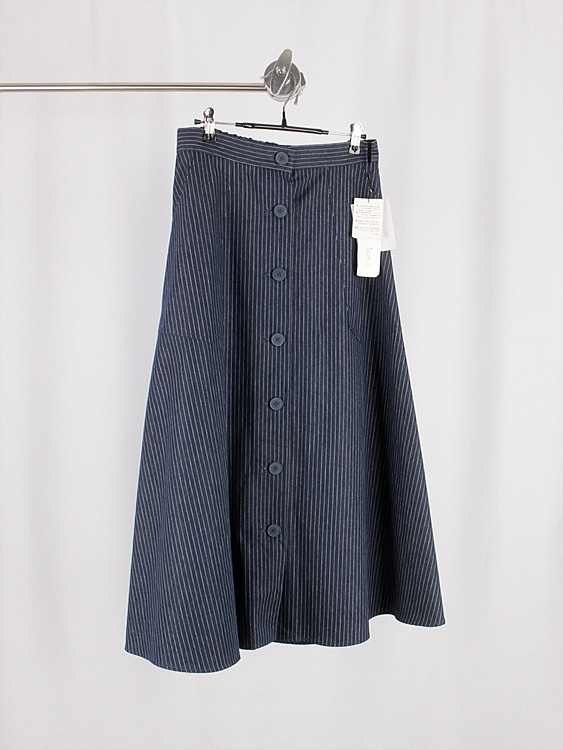 RAVIE CREATION stripe A-line skirt (29.1 inch) - 미사용품