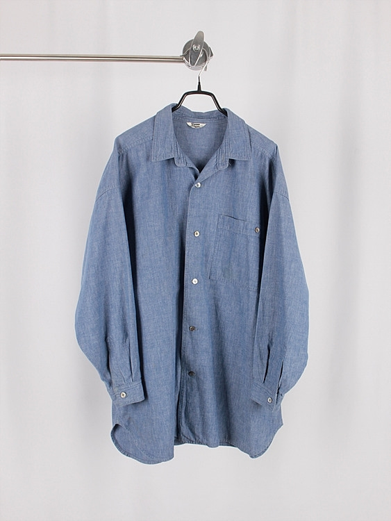 KENSHO ABE chambray over fit shirts