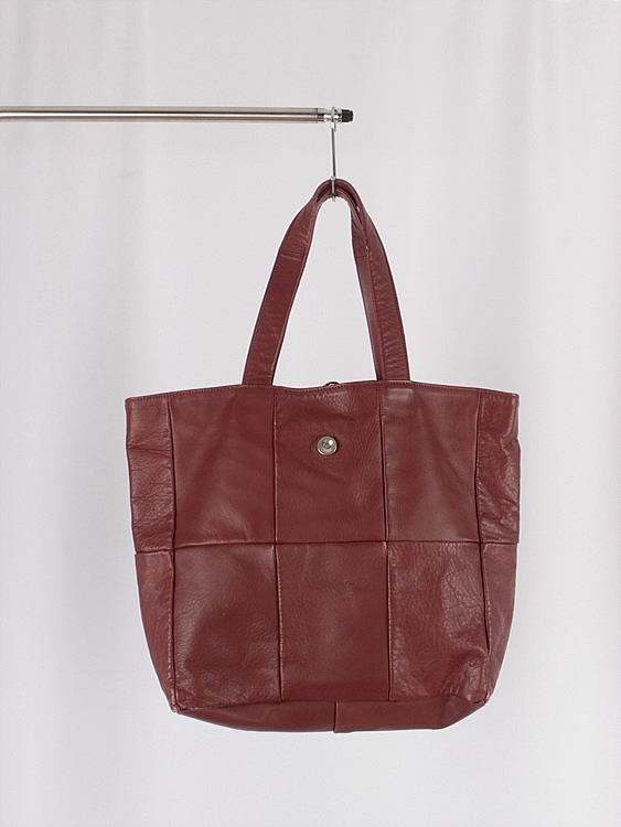 NAKAZAWA leather patchwork tote bag - JAPAN MADE