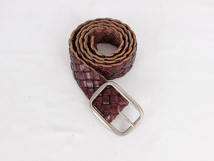 leather weaving belt