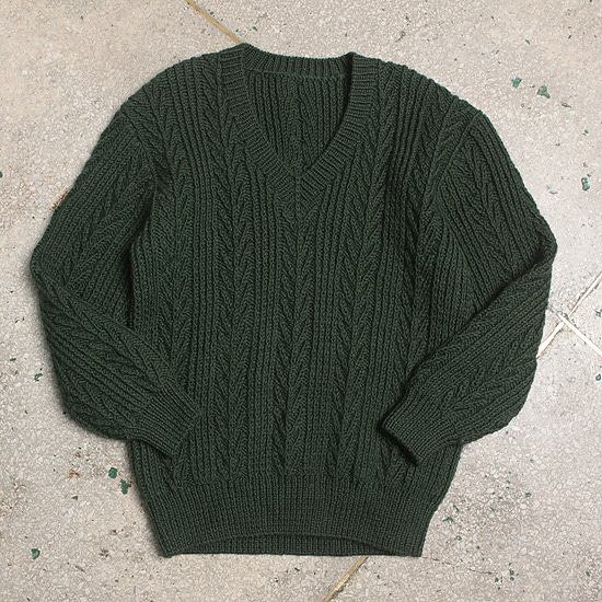 hand made green knit