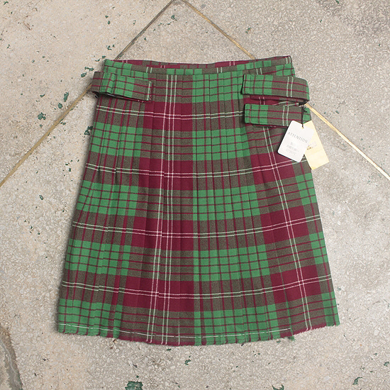 TAKEO KIKUCHI check wrap skirt (￥54,000)