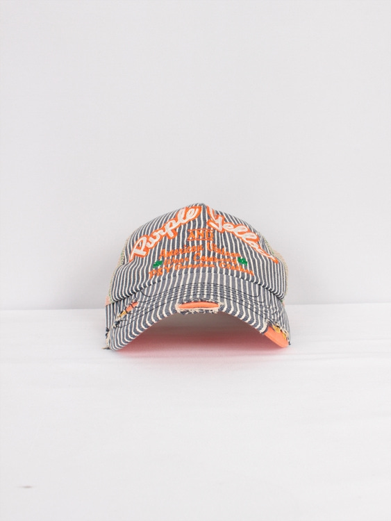 PURPLE YELLOW mesh cap