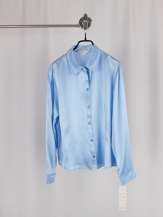CONBEAU pure silk blouse BLUE- 미사용품