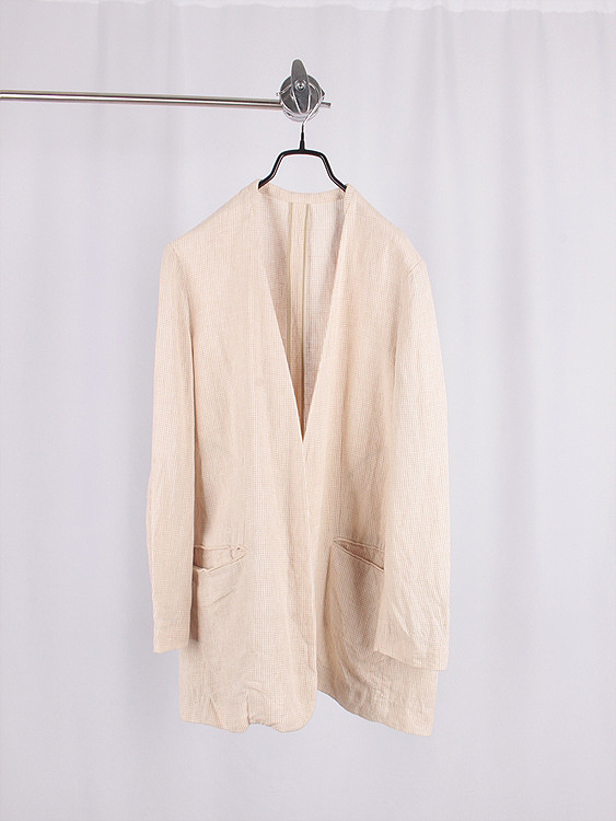 PLAGE DE CHARME collarless jacket - japan made